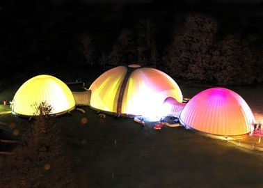 Riesiger Roman führte aufblasbares Hauben-Zelt Customizd, das aufblasbares Luft-Zelt für großes Ereignis beleuchtet