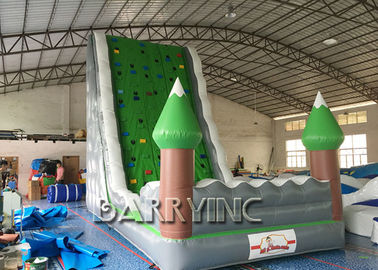 Dschungel-grüne Kinderaufblasbarer Kletterwand für Unterhaltungs-aufblasbare Spielgeräte