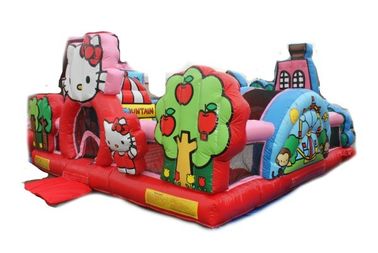 Aufblasbarer Kleinkind-Spielplatz Hello Kittys mit Dia, kommerzielles erwachsenes federnd Schloss
