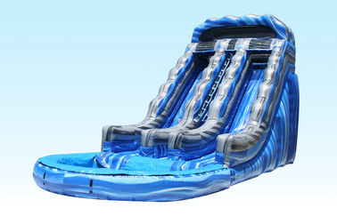 18Ft Sommer-Spritzen-Kinderaufblasbare Wasserrutsche 0.55-0.9mm PVC-Plane für Park-Mitte