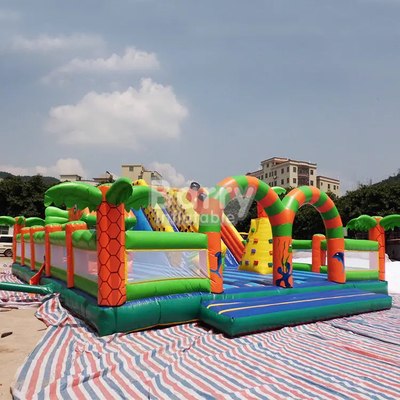 Soem-aufblasbarer Spielplatz im Freien für Kinder klettern und schieben kombiniertes Playland-Riesen-Hüpfburgen