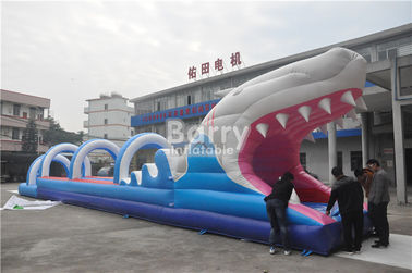 0.55mm PVC-Planen-aufblasbare Wasserrutsche für Kinder, kundenspezifisches scharfes aufblasbares Dia des Beleg-n