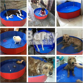 Rote faltbare Hundehaustier-Swimmingpool-kundengebundene Größe 3 Jahre Garantie-