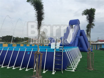 PVC-Planen-Metallrahmen-Swimmingpool des langlebigen Gutes 0.9mm im Freien für Wasser-Park