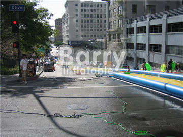 PVC-Planen-riesige aufblasbare Wasserrutsche, kundenspezifisches Dia des Partei-Stadt-Beleg-N